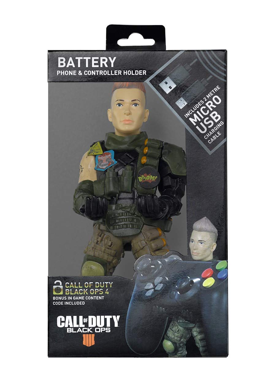 Cable Guy Battery, Soporte De SujecióN Y Carga Para Mando De Consola Y Smartphone De Con Personaje Favorito Con Licencia De Call Of Duty. Producto Con Licencia Oficial. Exquisite Gaming Cable Guy Battery, Soporte De SujecióN Y Carga Para Mando De Consola Y Smartphone De Con Personaje Favorito Con Licencia De Call Of Duty. Producto Con Licencia Oficial. Exquisite Gaming